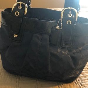 NWOT Navy blue Coach handbag